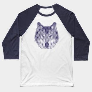 Kumiko Wolf Animal Portrait Baseball T-Shirt